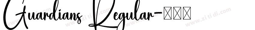 Guardians Regular字体转换